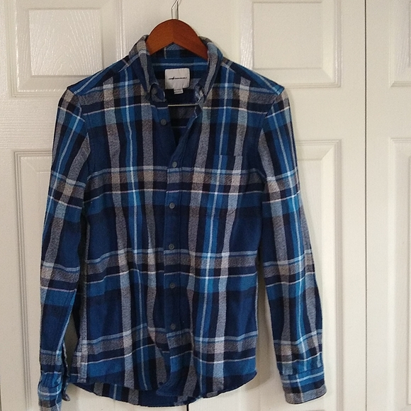 American Eagle Outfitters Tops - American Eagle flannel plaid button down shirt size extra small